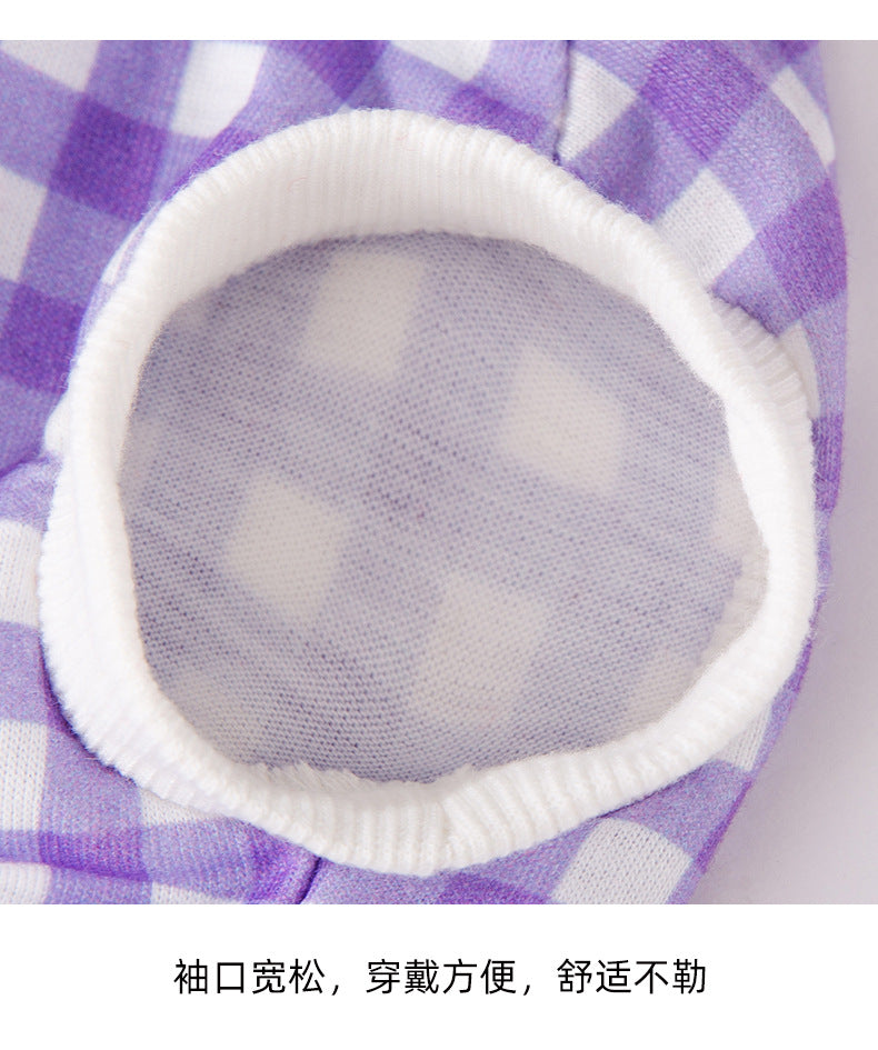【2403MSML2657-MP】春季夏季薄款透氣小狗狗裙愛心兩腳寵物情侶狗衣服