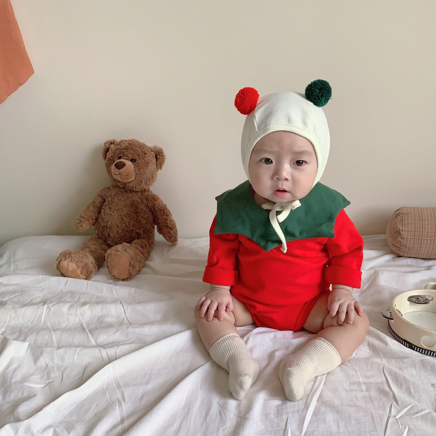 【FCUC20231028005】ins款嬰幼兒聖誕節套裝23秋季新款寶寶聖誕服嬰兒衣服套裝