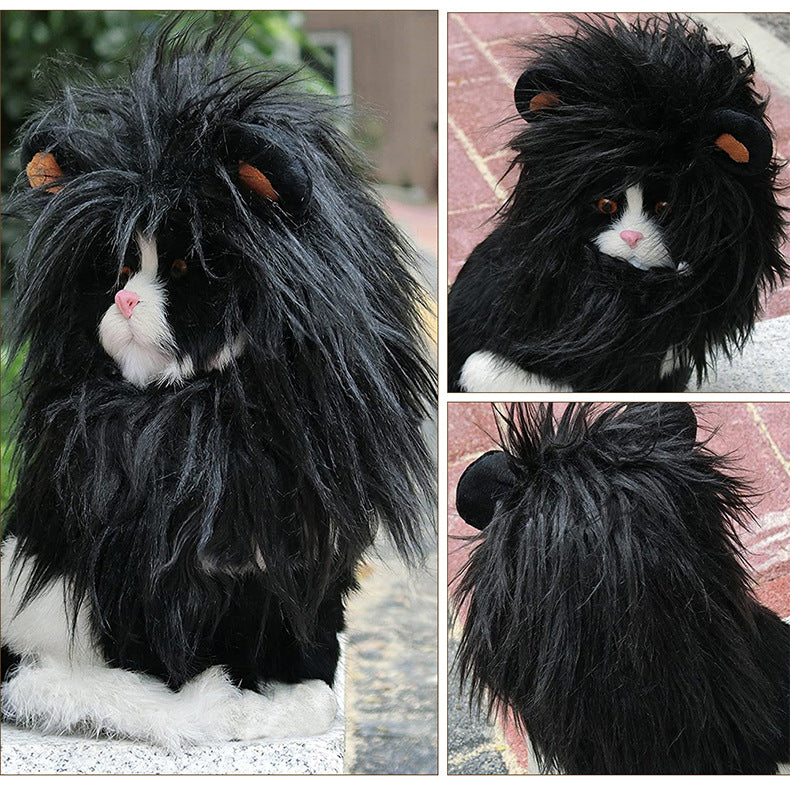 D館【B06108】狗狗貓咪獅子頭套