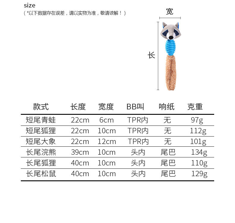 D館【XUJN202305030026】寵物毛絨玩具+TPR發聲貓咪玩具響紙棉繩磨牙啃咬狗狗玩具用品批發