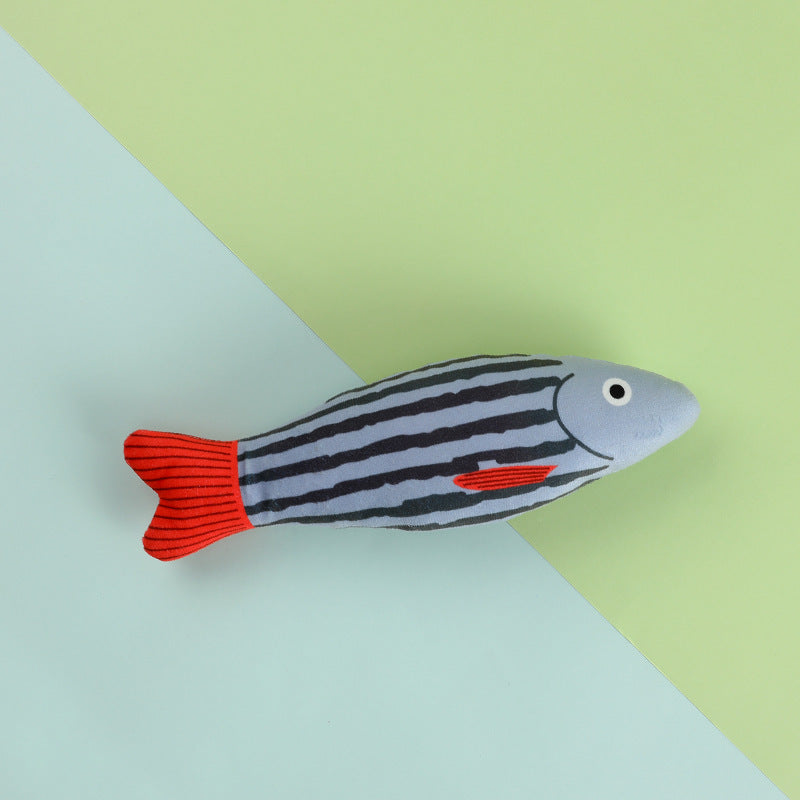 D館【XUJN202305030012】貓玩具魚寵物貓咪自嗨解悶自娛自樂耐咬響紙啃咬玩具批發