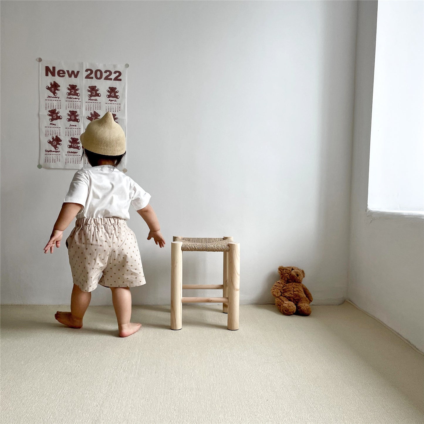 【22196】2023夏裝新款韓版嬰幼兒寶寶薄款純棉短袖T恤上衣短褲兩件套裝