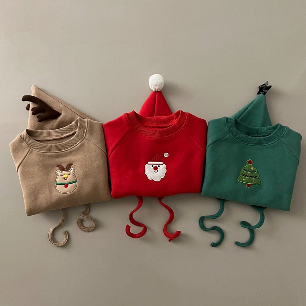 【FCUC20231028009】ins風寶寶聖誕服秋冬新款嬰幼兒連身衣加絨加厚爬服套裝保暖