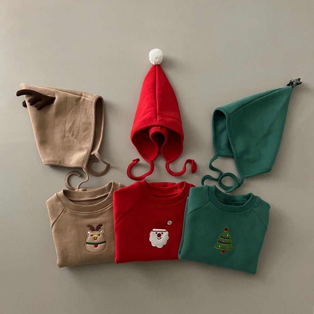 【FCUC20231028009】ins風寶寶聖誕服秋冬新款嬰幼兒連身衣加絨加厚爬服套裝保暖
