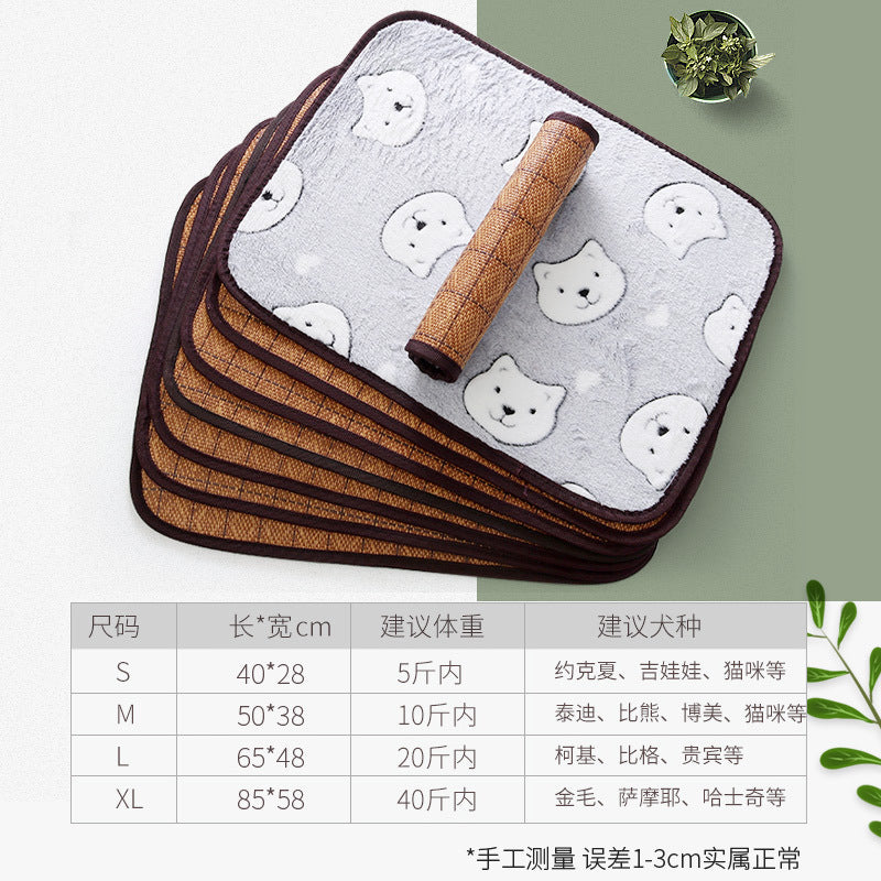 D館D館【LX20230419001】狗狗涼席寵物窩冰墊小貓貓用狗墊子防水降溫夏季貓咪夏天涼墊狗窩