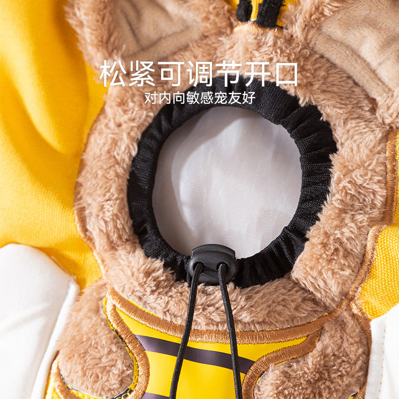 A館【A2302BLSL6502-MP】可愛帆布外出包可露頭小蜜蜂造型貓包單肩包小型犬手提袋寵物狗包