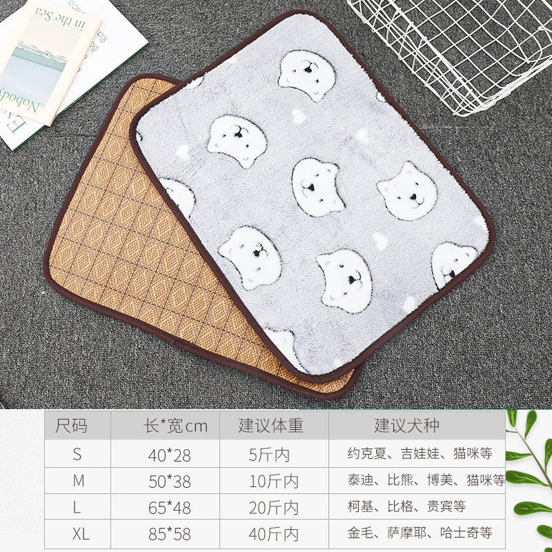 D館D館【LX20230419001】狗狗涼席寵物窩冰墊小貓貓用狗墊子防水降溫夏季貓咪夏天涼墊狗窩