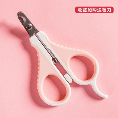 A館【18YN3531】貓咪指甲剪泰迪狗狗指甲鉗送銼刀寵物剪指甲