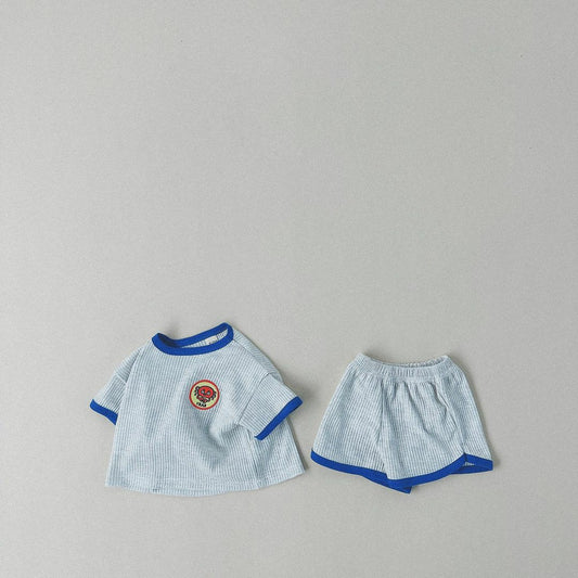 【23073】寶寶夏裝兒童短袖套裝純棉男寶寶衣服夏季小童