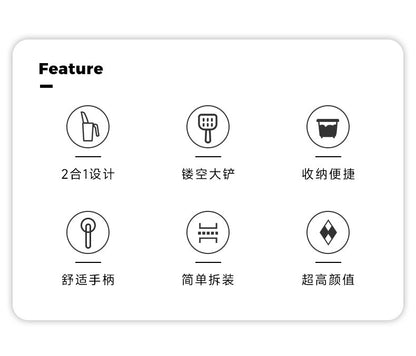 【DT620】寵物貓屎鏟一體式拼色自帶垃圾袋收納鏟屎神器