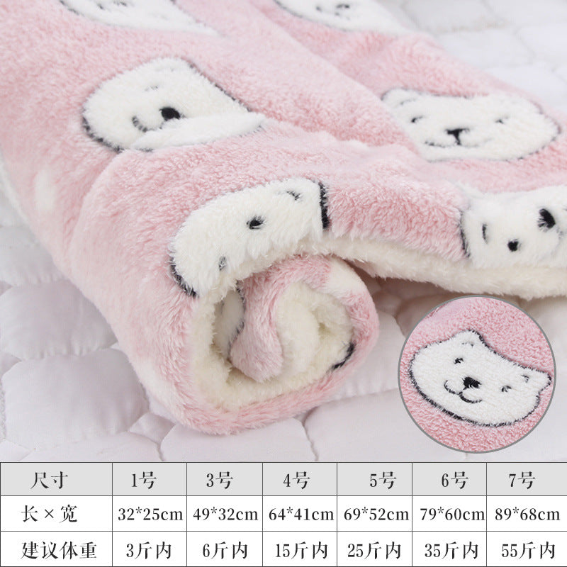 【WTX20231105003】加厚秋冬寵物保暖毛毯