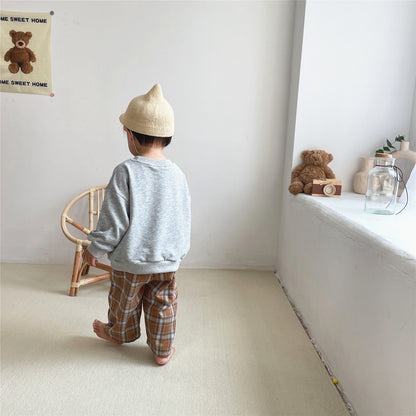 【22739】韓國嬰幼兒韓版秋天上衣男女寶寶衛衣ins兒童秋季衣服