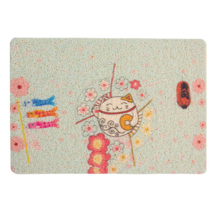 D館【XUJN202305030038】貓砂墊防帶出PVC貓砂盆墊四季通用透氣貓砂防濺貓廁所蹭腳墊批發