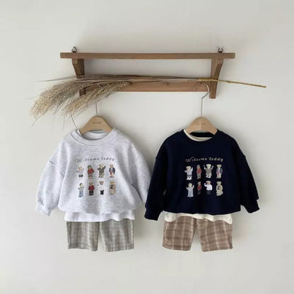 【22739】韓國嬰幼兒韓版秋天上衣男女寶寶衛衣ins兒童秋季衣服
