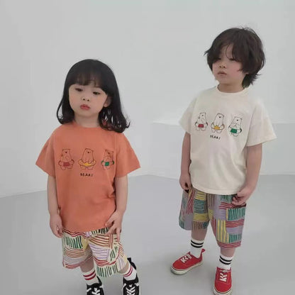 【23075】寶寶t恤短袖小童卡通夏季可愛上衣男寶寶夏天t恤韓版童裝批發