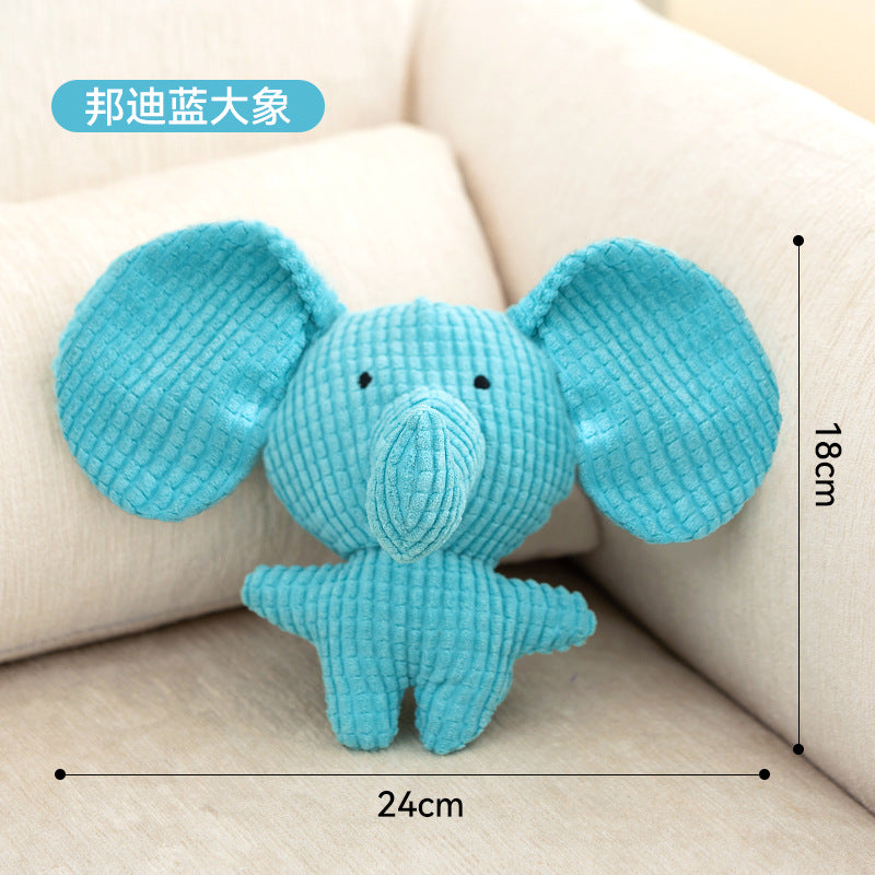 【2409CGXT4093-MP】可愛狗狗耐咬磨牙幼犬毛絨發聲自嗨解悶玩具