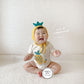 【FCUC20240318005】2024夏季新款鳳梨造型印花嬰兒連身衣ins款寶寶哈衣嬰兒包屁衣