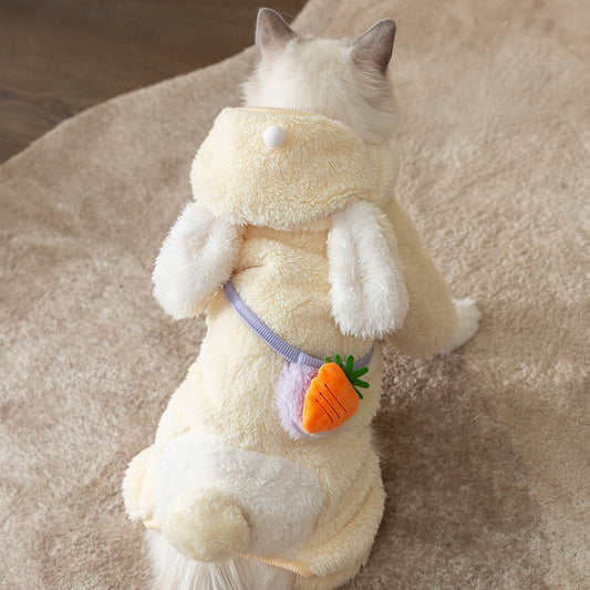 A館【2312MSHT1537MAO-MP】可愛立體胡蘿蔔兔子變身裝四腳絨衣