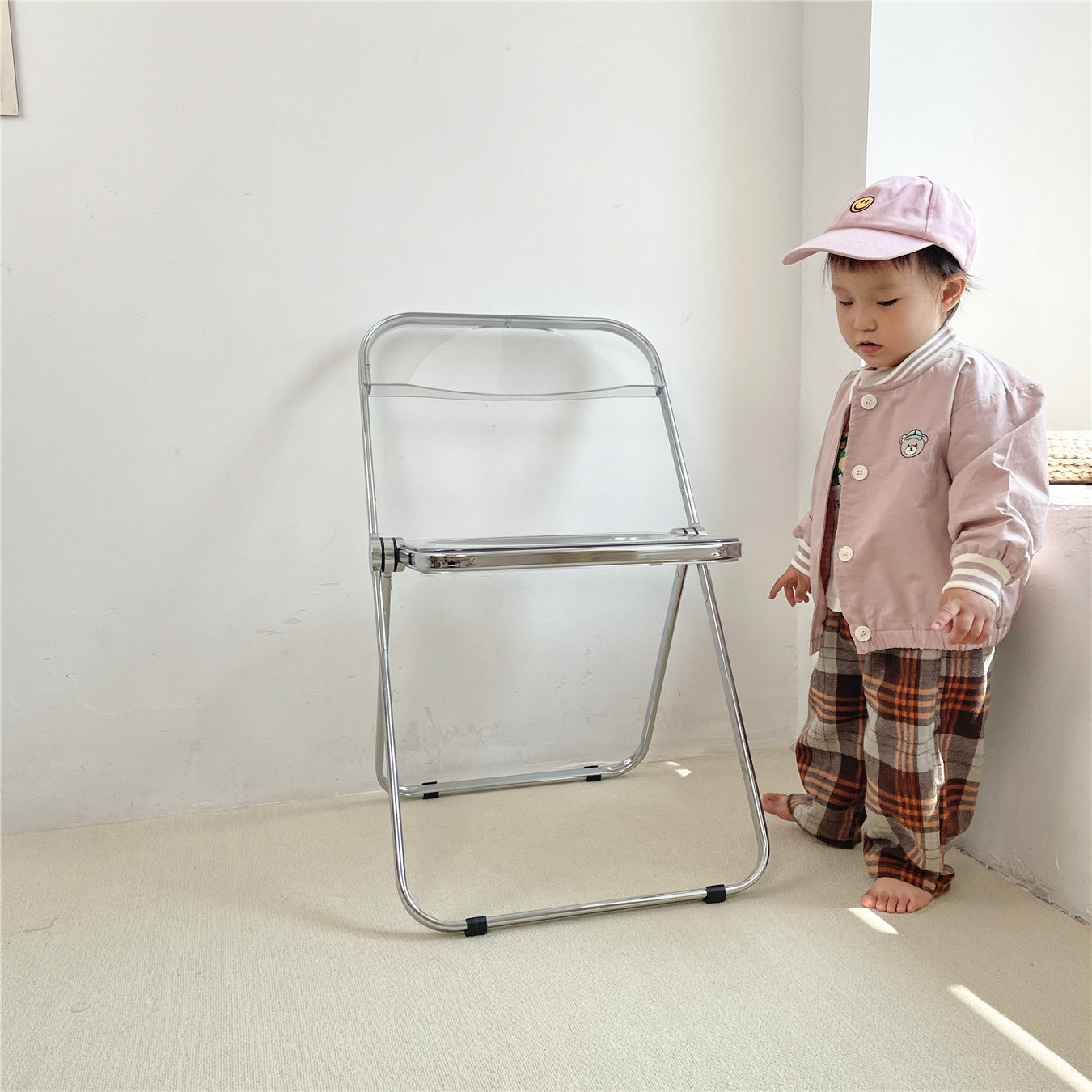 【22760】童裝外套棒球服秋季韓國童裝女寶寶刺繡小童外套