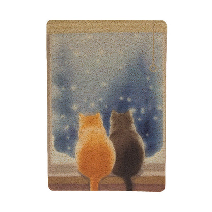 D館【XUJN202305030038】貓砂墊防帶出PVC貓砂盆墊四季通用透氣貓砂防濺貓廁所蹭腳墊批發