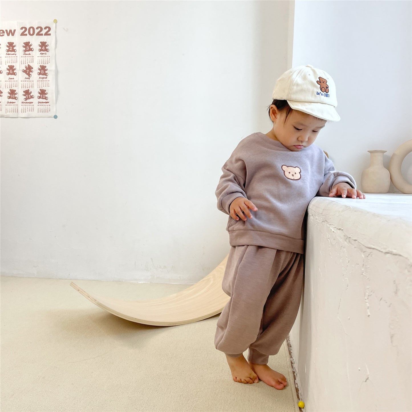 【22765】女寶寶套裝秋季嬰幼童衛衣套裝純棉童裝
