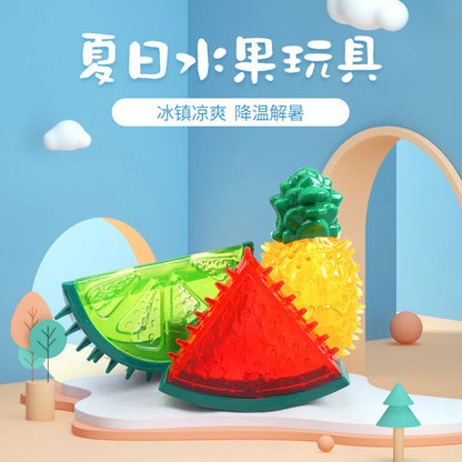 D館【XUJN202305030016】寵物狗狗夏日水果注水冰凍玩具降溫解渴解悶神器發聲潔齒狗咬玩具