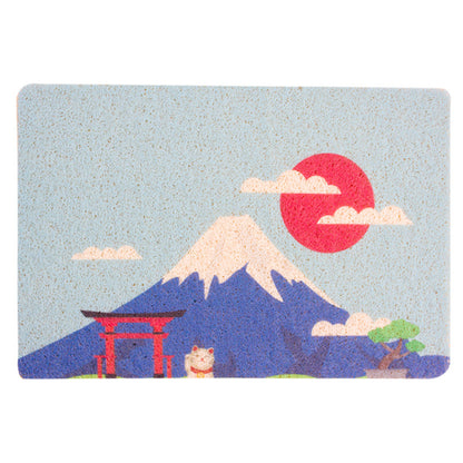 D館【XUJN202305030038】貓砂墊防帶出PVC貓砂盆墊四季通用透氣貓砂防濺貓廁所蹭腳墊批發