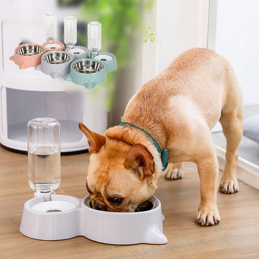 C館【19G0026G】寵物飲水器自動餵水寵物雙碗寵物用品貓碗狗碗