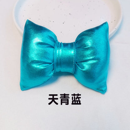 B館【CHDJ-021】寵物充棉蝴蝶結鐳射項圈柴犬柯基法鬥圍脖配飾貓狗項圈誇張拍照