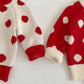 【M2021】ins嬰童套裝2023春款嬰兒寶寶圓點套頭毛衣背帶褲洋氣外出兩件套