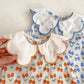 【S23102】2023新款婴儿夏季套装花瓣领无袖上衣短裤女宝宝郁金香印花两件套