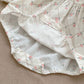 【K5262】ins2023嬰兒衣服女寶寶三角哈衣蕾絲花邊領洋氣小碎花包屁衣爬服