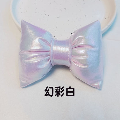 B館【CHDJ-021】寵物充棉蝴蝶結鐳射項圈柴犬柯基法鬥圍脖配飾貓狗項圈誇張拍照