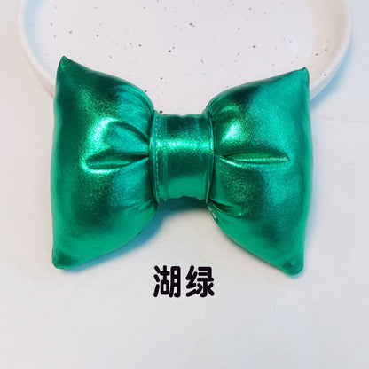 B館【CHDJ-021】寵物充棉蝴蝶結鐳射項圈柴犬柯基法鬥圍脖配飾貓狗項圈誇張拍照
