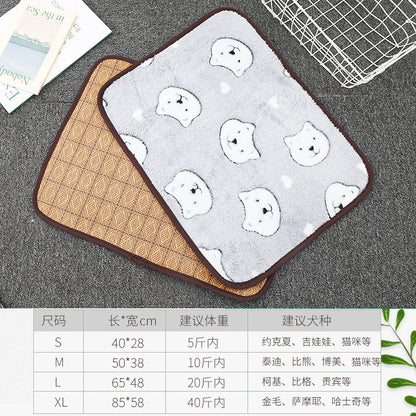 D館D館【LX20230419001】狗狗涼席寵物窩冰墊小貓貓用狗墊子防水降溫夏季貓咪夏天涼墊狗窩